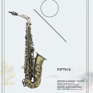 <strong>Hot</strong> Sale Alto Saxophone Green Antique Finish Hand Carved Abalone Shell Button EB Bronze <strong>Tube</strong> Body Brass Wind Music Brass Head - Product Image 2