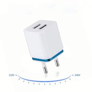 ที่ชาร์จติดผนังแบบ USB 2.1A 5V ที่ชาร์จติดผนังมาตรฐาน US ที่ชาร์จแบบเร็วที่ชาร์จติดผนังสำหรับสมาร์ทโฟน - Product Image 1