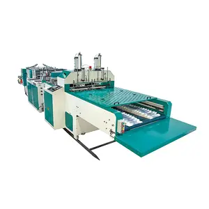High speed plastic bag cutting machine 2 line Making machine manufacture cases bags plastic for sale