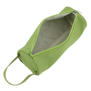<span class=keywords><strong>Pochette</strong></span> de toilette imperméable vert clair 600D avec fermeture éclair, sac de toilette pour compagnie aérienne, trousse de toilette, étui pour crayons et fournitures scolaires avec poignée - Product Image 4