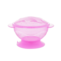Bol à ventouse magique personnalisé de haute qualité, mignon, anti-déversement, en plastique PP, pour bébés et enfants de 0 à 12 mois, motif de dessin animé
