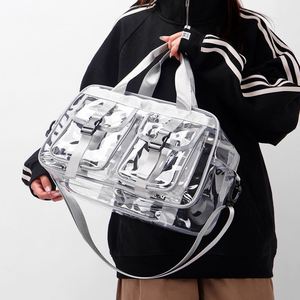 Summer Outdoor Travel PVC Beach Bags Waterproof PVC Crossbody Sling Bag Lightweight Clear PVC Tote Bags - Product Image 1