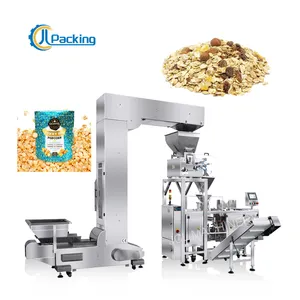 Automatic Cereal Doypack Packaging Machinery Premade Bag Organic Rolled Oats Packaging Machine