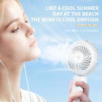 Ventilateur de pulvérisation d'eau pliable personnel 4000mAh chargeur de batterie petit ventilateur Mini ventilateur de brouillard de refroidissement portable portable