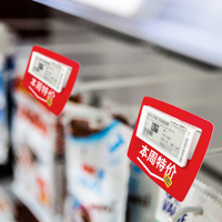 Estante de supermercado personalizado, Clips ESL de señal, soporte de etiquetas de estante, pantalla de etiqueta de precio con etiqueta de precio electrónica