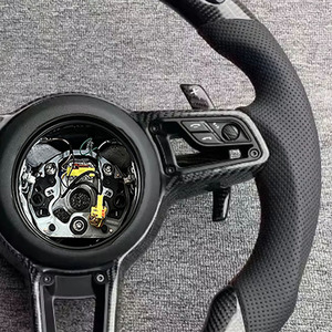 Volante de Fibra de Carbono LED para Porsche Panamera, Macan, Cayenne, Taycan, Cayman 718, GT4 RS, 911, 911 RS, 911.2 - Product Image 5