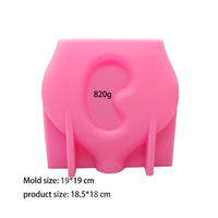 Moule en Silicone Formes Diverses Lève-Tôt pour Vases, Jardinières, Pots de Fleurs, Porte-Stylos et Bougeoirs en Plâtre/Béton pour Décoration d'Intérieur