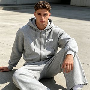 Cropped hoodie men's <b>sets</b>,3D Embroidered acid washed Streetwear Hoodie <b>Sweatpants</b> <b>Sets</b> for Men,100% Cotton Tracksuit men clothes - Product Image 3