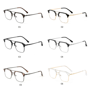 Vente directe d'usine, vente en gros, nouvelle arrivée, <span class=keywords><strong>lunettes</strong></span> de soleil plates presbyopes carrées de grande taille, bleues, pour hommes et femmes - Product Image 6