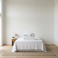 Parure de lit de luxe en lin pur 100 % lin, 175 GSM, tissée, délavée à la pierre, douce, écologique, 300 fils au pouce carré, qualité Texas King Size