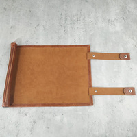 Nouveau design de luxe, plateau de lancer de dés en cuir pour Donjons et Dragons (D&D), jeu de rôle, avec porte-dés à fermeture éclair