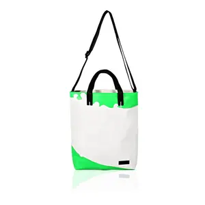 Fabrika yüksek kalite çevre dostu 1000D PVC branda çanta dayanıklı çanta su geçirmez kullanımlık 0.9 branda alışveriş çantaları tote