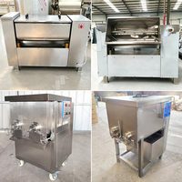 Verwerkingsmachine voor Chinese chorizo, 50kg vis, 20kg, 200l peddelhaksel, fruit- en groentepoedermixer, vlees snijmachine en mengmachine