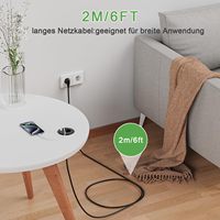 Prise de courant intelligente de 80mm pour meubles de bureau Prise USB à œillet d'alimentation compatible US EU UK AU