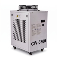 Refroidisseur d'eau industriel, mini-système de refroidissement, CW5300, refroidisseur d'eau laser commercial portable refroidi par air
