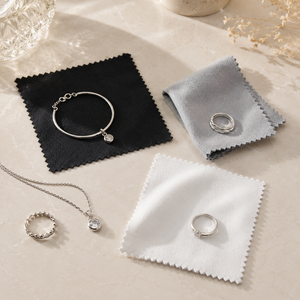 Paño de Pulido de Plata Cuadrado Mini Ecológico, Paño de Microfibra Suave Antiarañazos para Joyería - Product Image 1