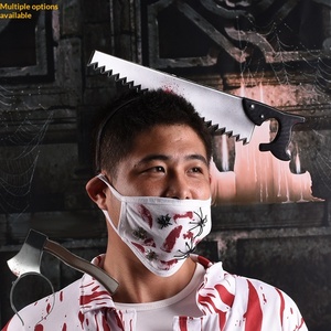 Accesorios de Disfraces de Zombi para Fiesta de Halloween, Hacha de Juguete Hecha a Mano con Diseño de Cabeza de Asesino, Impresión en 3 Colores - Product Image 3