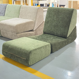 JJY-055 Divano Letto Modulare Moderno, Arredamento Sezionale per Soggiorno con Pouf, Divano in Schiuma a Bolle - Resistente ed Elegante - Product Image 5