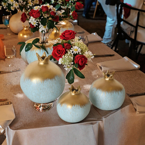 Figuras Decorativas de <span class=keywords><strong>Granada</strong></span> Hechas a Mano en Cerámica Moderna de Lujo, Ecológicas, Multifuncionales para Decoración de Bodas - Product Image 5