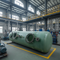 Réservoir de stockage horizontal en fibre de verre, durable et haute performance - Fabriqué sur mesure, respectueux de l'environnement