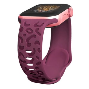 Correa de reloj, pulseras, correa de repuesto, correa de reloj de silicona grabada con láser Floral para <span class=keywords><strong>Apple</strong></span> <span class=keywords><strong>IWatch</strong></span> Series 8 7 - Product Image 6