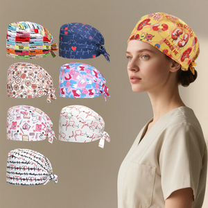 Cappello da <span class=keywords><strong>Lavoro</strong></span> con Motivo a Cuori Primaverili per Dottori e <span class=keywords><strong>Infermieri</strong></span>, Berretto Medico Unisex Regolabile per Dentisti e Cliniche Veterinarie - Product Image 2