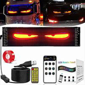 Linh hoạt <span class=keywords><strong>Led</strong></span> xe cửa sổ hiển thị ánh sáng tùy chỉnh hình ảnh động lập trình xe tải quảng cáo Logo - Product Image 1
