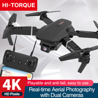 طائرات بدون طيار JHD E88 Pro احترافية بكاميرا 4K وواي فاي وتحكم عن بعد قابلة للطي مع نظام FPV - ألعاب رائجة البيع
