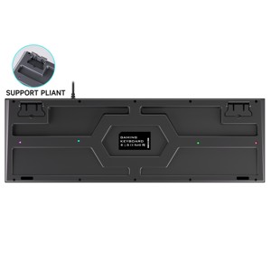 Clavier AZERTY français personnalisé avec logo, rétroéclairage LED RGB, ergonomique, filaire USB, métal, clavier de jeu - Product Image 6