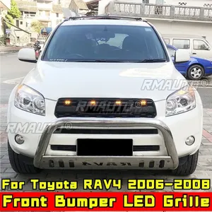 Grilles de radiateur supérieures de style racing pour Toyota RAV4 2006-2008, pièce de modification pour pare-chocs avant de voiture - Product Image 4