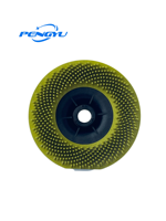 Disque à poils industriels de 4,5 pouces de qualité supérieure # Disque abrasif 80 haute dureté grain 50, 25 mm, pour polisseuse métallique à montage OEM