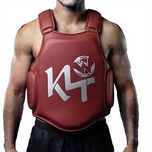 Protector de Pecho Unisex para Adultos, para Muay Thai, Taekwondo, Kickboxing, Entrenamiento, PVC, Cuero PU, Protector Corporal, Logotipo Personalizado, Todos los Colores, Venta al Por Mayor - Product Image 1