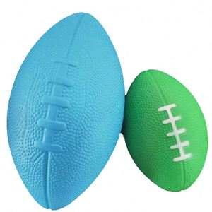 Ballons de football et de rugby en PU personnalisables en gros, jouets à presser pour l'entraînement sportif des enfants, cadeaux promotionnels OEM - Product Image 2