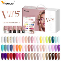 Venalisa Nouveau Kit VIP5 Gel Acrylique Sans Hema Pour Ongles, Vernis Semi-Permanent UV Gel, 60 Couleurs, Vernis à Ongles Gel Marque Privée
