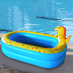 <span class=keywords><strong>Piscina</strong></span> Inflable de <span class=keywords><strong>Dinosaurio</strong></span> para Niños, para Jardín, Césped, Playa, Tapete Acuático, Juguetes Acuáticos Divertidos para el Verano - Product Image 5