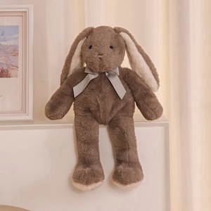 EZBABY Juguete de Peluche de Conejo Nórdico con Orejas Caídas y Lazo, Relleno de Algodón PP, Material de Peluche Corto, para Niños - Product Image 4