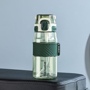 Garrafas de Água Plásticas de 32oz/1000ml com Marcas de Medição e Tampa com Mola para Uso em Academia e Atividades ao Ar Livre - Product Image 5