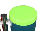 DEATS Kids Outdoor Playground Large Steel Tube and Stainless Pillar Five-Tone Scale Flap Drum Music Toy