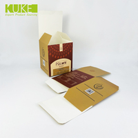 Boîte de papier de carte blanche de conception personnalisée, boîte d'emballage de café de goutte à goutte de nourriture, finition mate