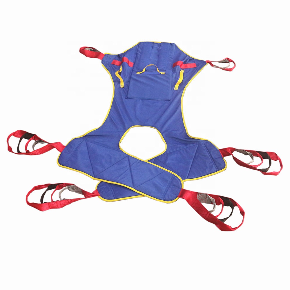 BuyHao Dispositif médical Assisté Patient Lifter Hoist Levage Sling ISO CE avec Support de Tête pour Transfert utilisé dans les Soins à Domicile CE ISO