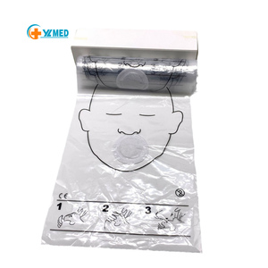 Rianimazione cardiopolmonare e respirazione artificiale formazione maschera respiratoria foglio monouso visiera - Product Image 1