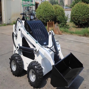 Minicargadora con Dirección Deslizante de 360 Grados, Minicargadora de Ruedas a Gasolina, Blanca, Compacta, para Uso Agrícola y en Huertos - Product Image 3