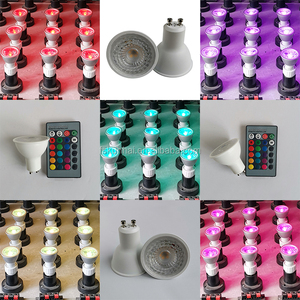 Focos LED de colores <span class=keywords><strong>RGB</strong></span> <span class=keywords><strong>MR16</strong></span> GU10, 3W, 5W, 16 colores, control remoto inteligente, KH-RBG-CS50 - Product Image 6