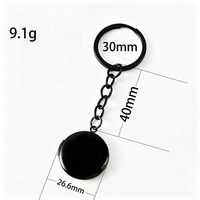 Ywyougang 4 kleuren effen ronde foto-medaillon sleutelhanger minimale blanco charme Valentijns sleutelaccessoire