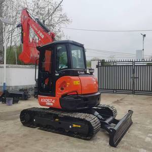 Low Price KX057-4 5 Tons Mini Excavator High Quality Hydraulic System Original Motor PLC Used Excavators Good Condition - Product Image 1