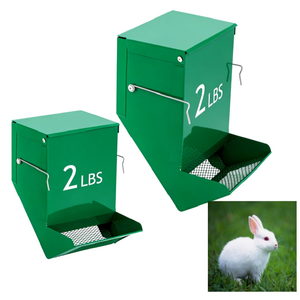 Mangeoire automatique en métal robuste pour petits animaux et rongeurs, avec couvercle sécurisé pour une alimentation propre - Product Image 6