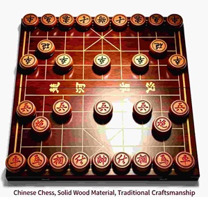 Juego de Ajedrez Chino de Madera Hecho a Mano de Primera Calidad, <span class=keywords><strong>Xiangqi</strong></span> Tradicional, Caja de Regalo de Lujo, Plegable y Portátil, para Regalos Empresariales VIP y de Oficina - Product Image 1
