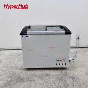 Congelador compacto para helados, refrigerador comercial con puerta corrediza de vidrio, tamaño pequeño para tienda minorista, color blanco - Product Image 3