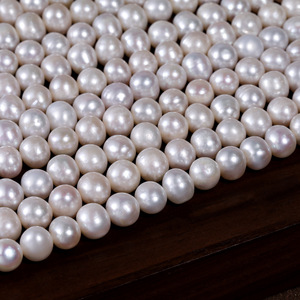 Perlas Sueltas de Agua Dulce Naturales en Forma de Arroz Gris de 9-10 mm, Producto Semiacabado para Collares, Accesorios de Joyería DIY - Product Image 2
