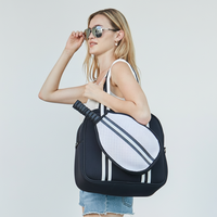 Sac à main tennis personnalisé sacs de raquette de gymnastique sac à bandoulière en néoprène sac fourre-tout raquette de badminton sac de raquette en néoprène